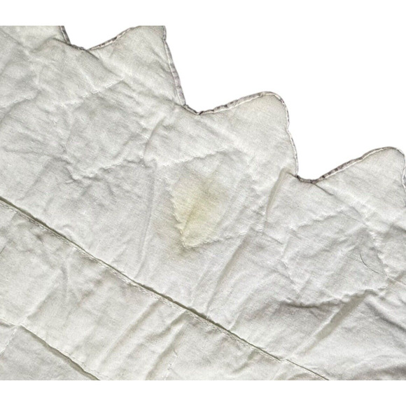 Handmade Machine Stitched Quilted Throw Hummingbird Cottage Garden 46 x 58 Stain - Picture 12 of 14